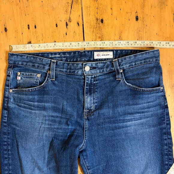 AG AG-ED Women’s Ex-boyfriend slouchy slim blue Jeans US 32 VGUC - Picture 5 of 12